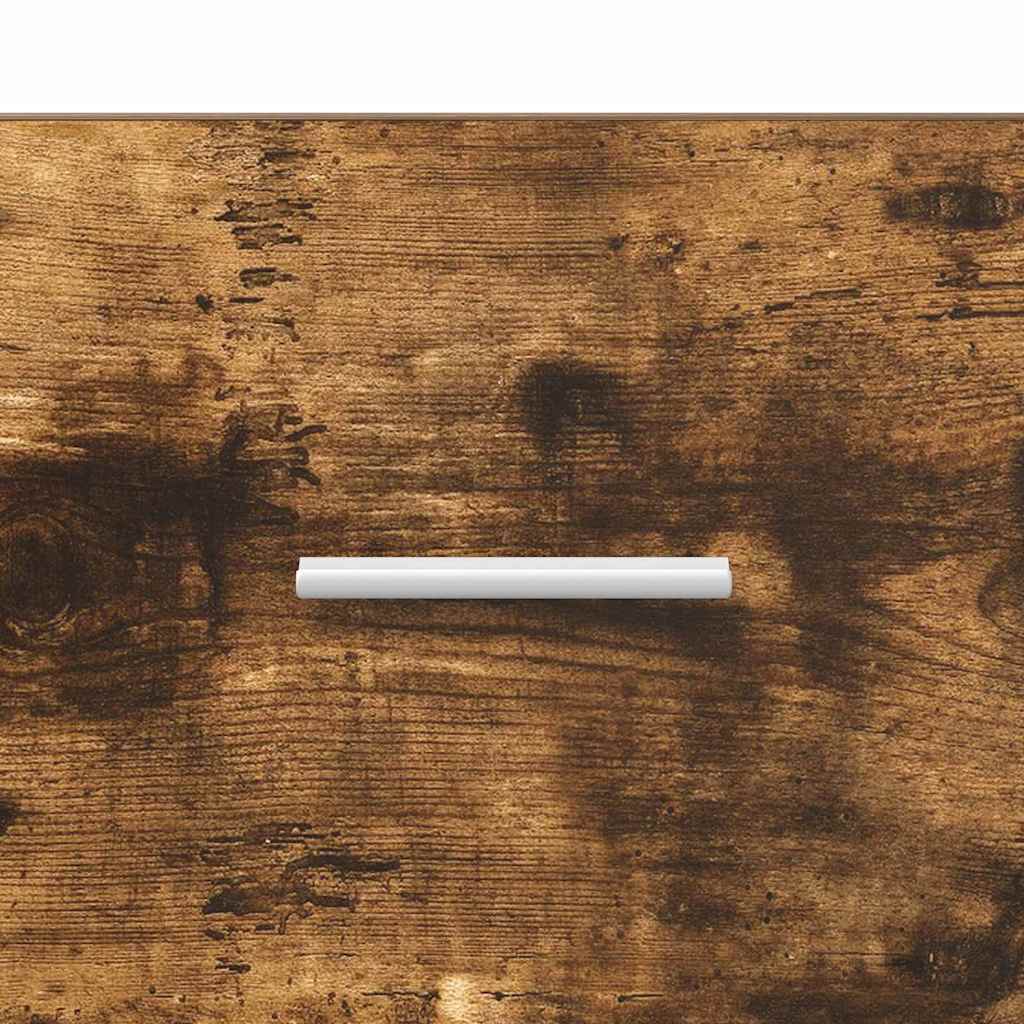 Badezimmer Schrank mit Tür TULUM Räuchereiche 37 x 31,5 x 82 cm