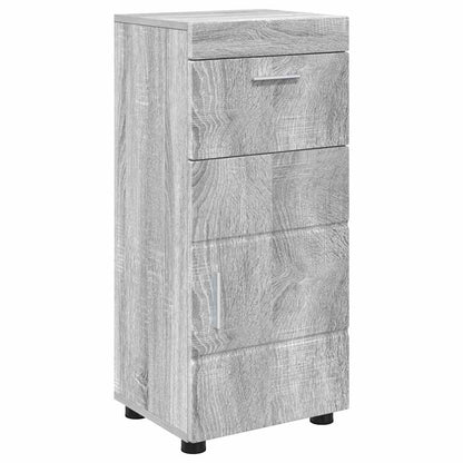 Badezimmer Schrank mit Tür TULUM Grau Sonoma 37 x 31,5 x 82 cm