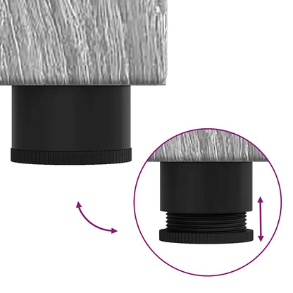 Badezimmer Schrank mit Tür TULUM Grau Sonoma 37 x 31,5 x 82 cm