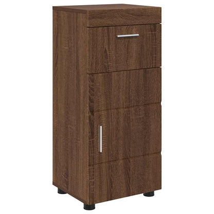 Badezimmer Schrank TULUM Braun Eichen-Optik 37 x 31,5 x 82 cm