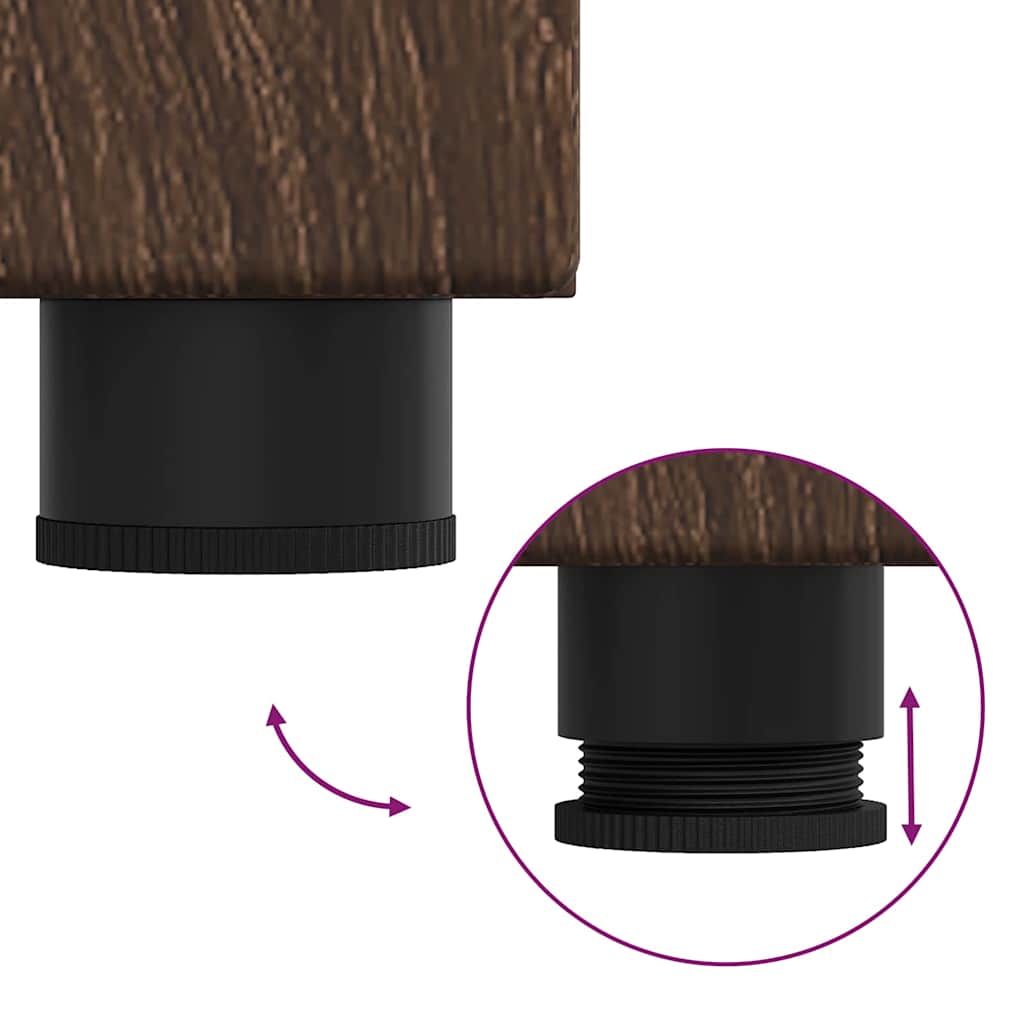 Badezimmer Schrank TULUM Braun Eichen-Optik 37 x 31,5 x 82 cm