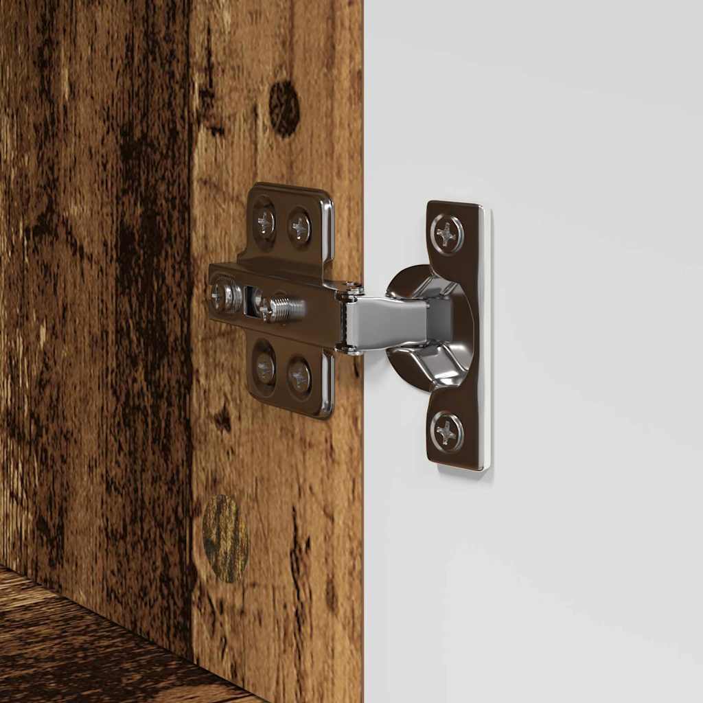 Badezimmer Schrank mit Speicher TULUM Altholz 37 x 31,5 x 82 cm