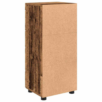 Badezimmer Schrank mit Speicher TULUM Altholz 37 x 31,5 x 82 cm