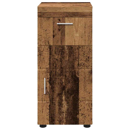 Badezimmer Schrank mit Speicher TULUM Altholz 37 x 31,5 x 82 cm