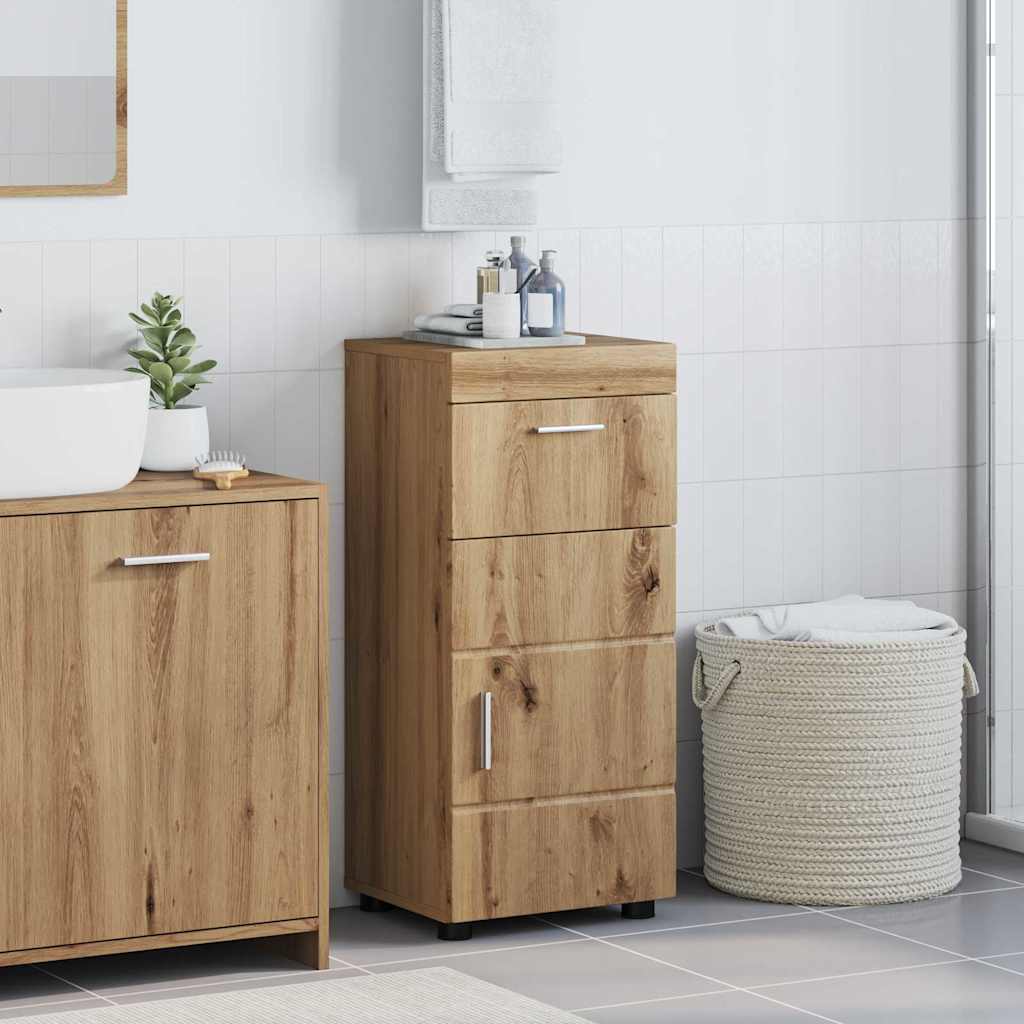 Badezimmer Schrank TULUM Artisan-Eiche 37 x 31,5 x 82 cm