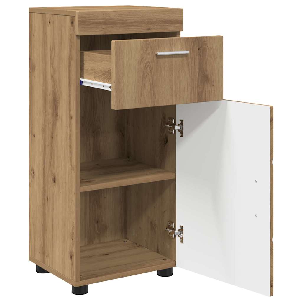Badezimmer Schrank TULUM Artisan-Eiche 37 x 31,5 x 82 cm