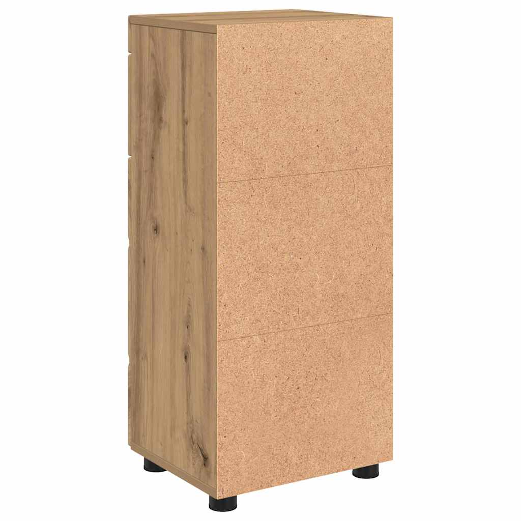 Badezimmer Schrank TULUM Artisan-Eiche 37 x 31,5 x 82 cm