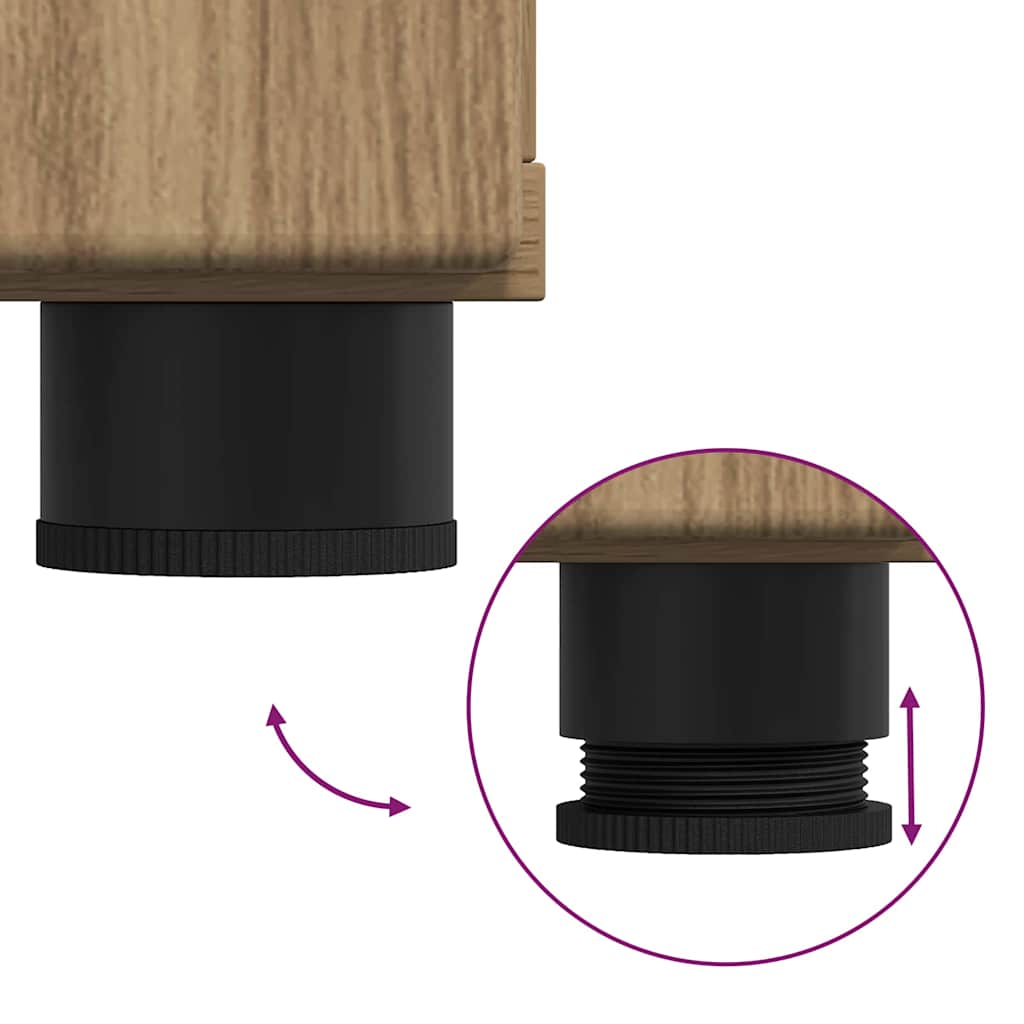 Badezimmer Schrank TULUM Artisan-Eiche 37 x 31,5 x 82 cm