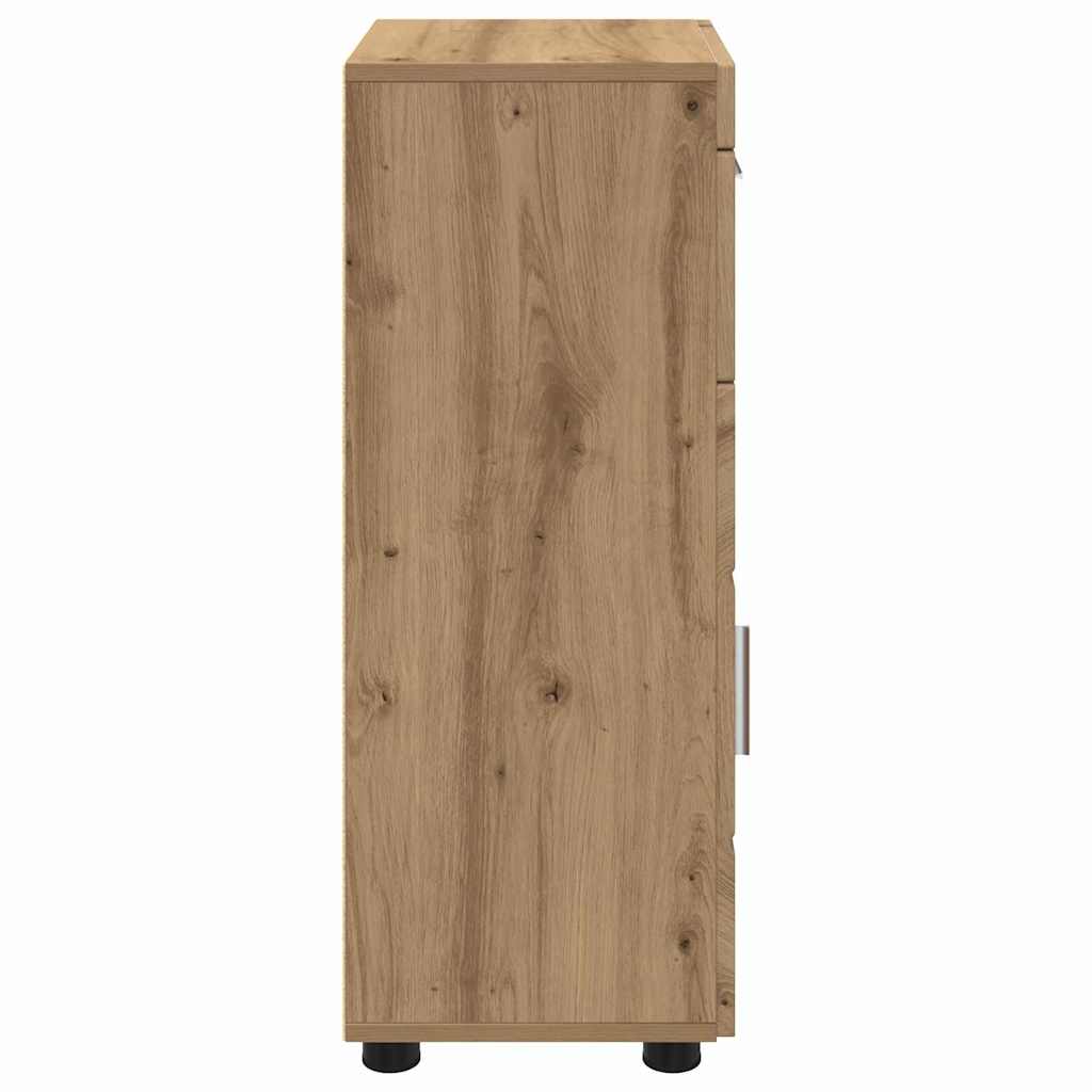 Badezimmer Schrank TULUM Artisan-Eiche 37 x 31,5 x 82 cm