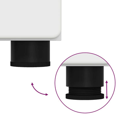 Badezimmer Schrank TULUM Weiß 37 x 31,5 x 203 cm Holzwerkstoff