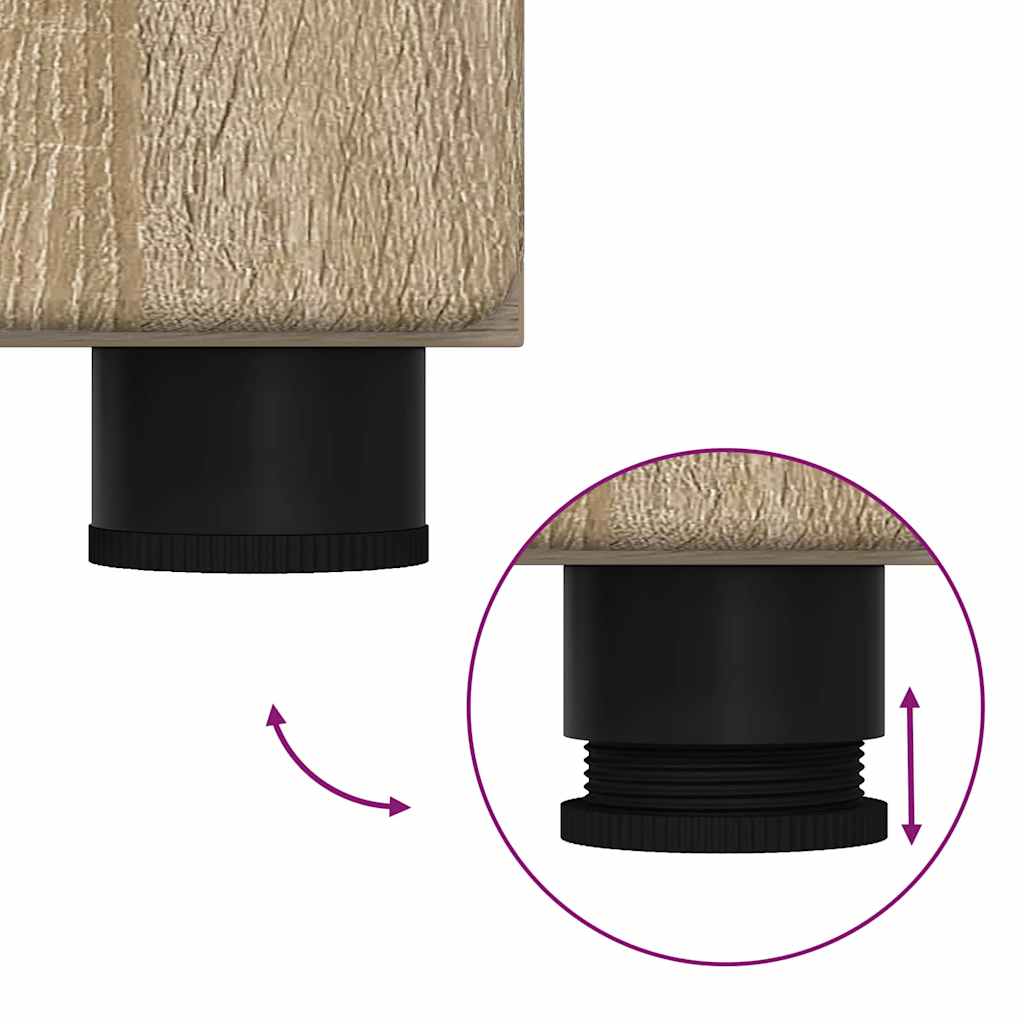 Badezimmer Schrank TULUM Sonoma-Eiche 37 x 31,5 x 203 cm