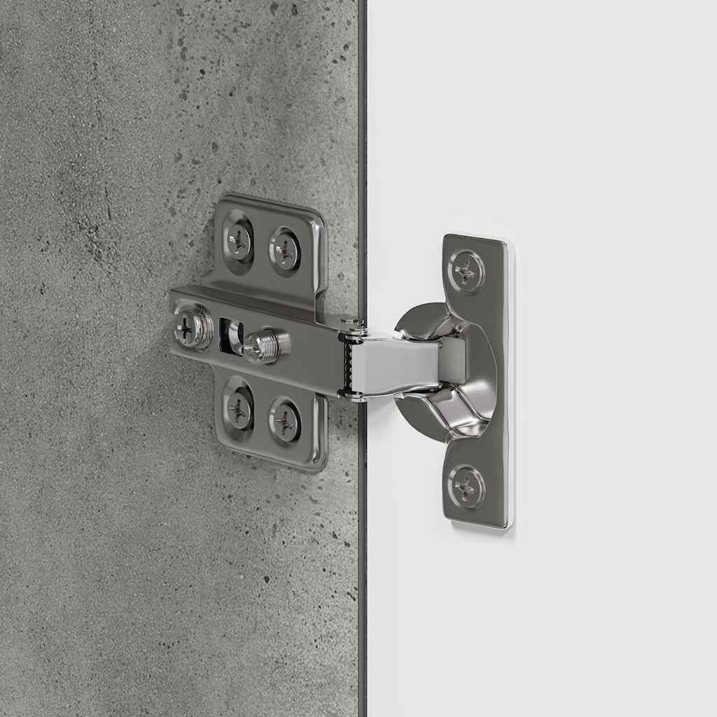 Badezimmer Schrank mit Tür TULUM Betongrau 37 x 31,5 x 203 cm