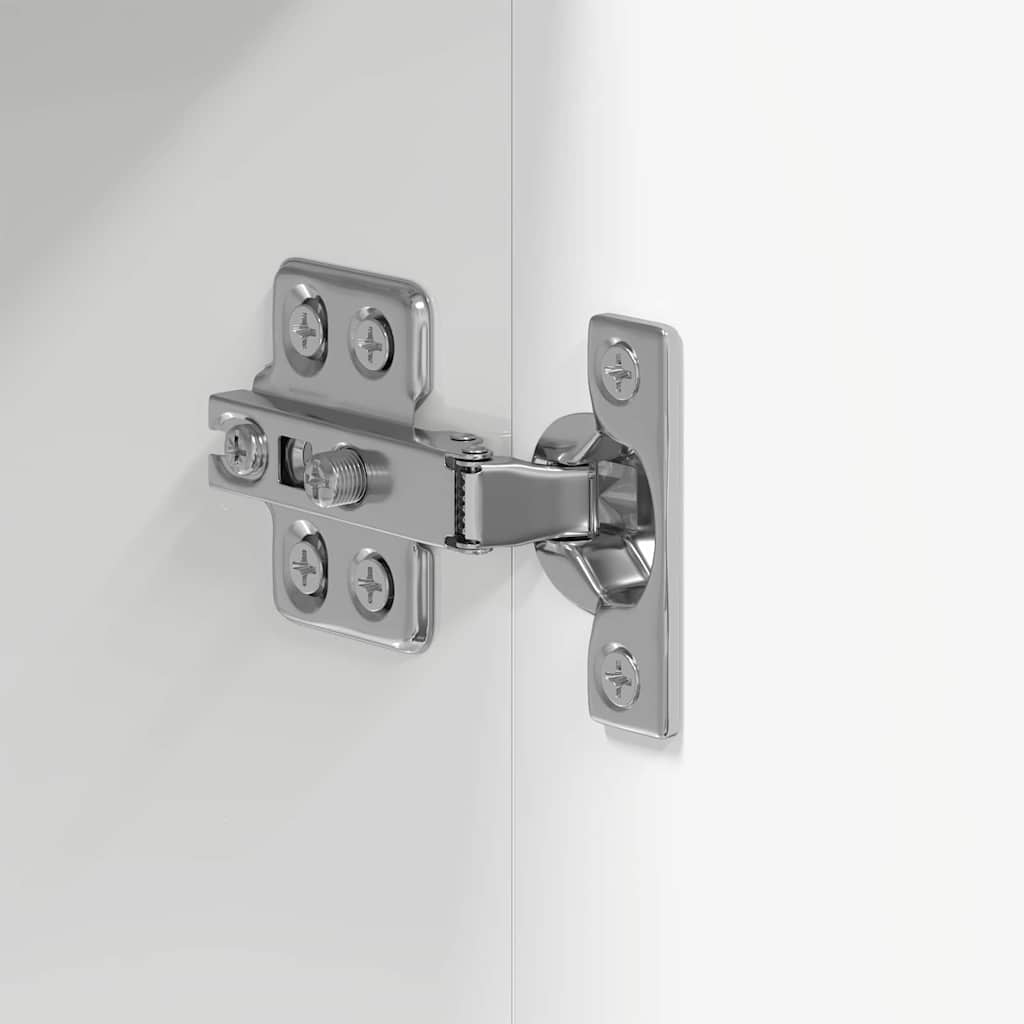 Badezimmer Schrank TULUM Hochglanz-Weiß 37 x 31,5 x 203 cm