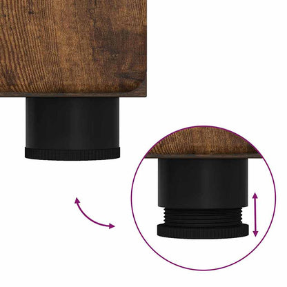 Badezimmer Schrank TULUM Räuchereiche 37 x 31,5 x 203 cm