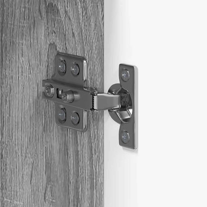 Badezimmer Schrank mit Tür TULUM Grau Sonoma 37 x 31,5 x 203 cm