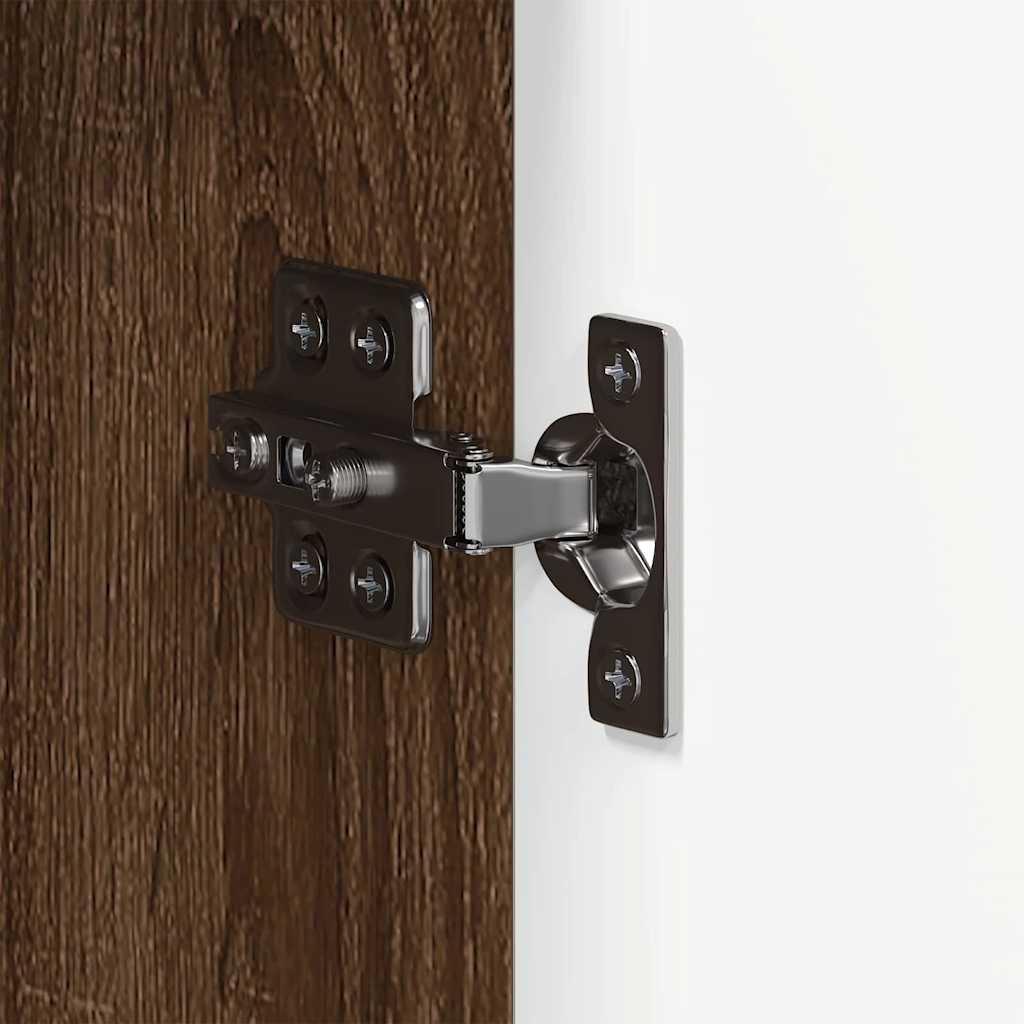 Badezimmer Schrank TULUM Braun Eichen-Optik 37 x 31,5 x 203 cm