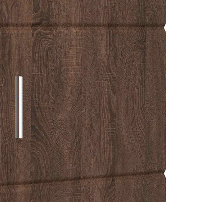 Badezimmer Schrank TULUM Braun Eichen-Optik 37 x 31,5 x 203 cm