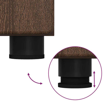 Badezimmer Schrank TULUM Braun Eichen-Optik 37 x 31,5 x 203 cm