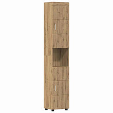 Badezimmer Schrank TULUM Artisan-Eiche 37 x 31,5 x 203 cm