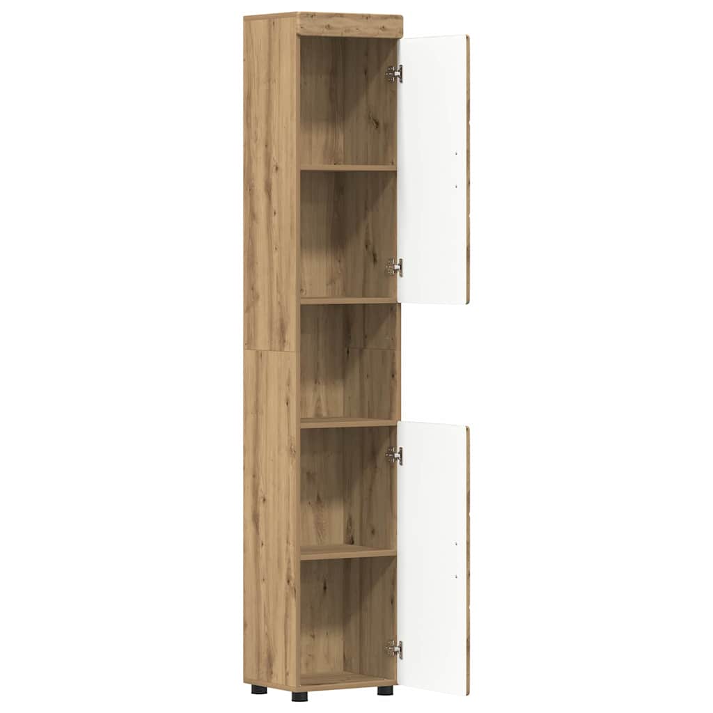 Badezimmer Schrank TULUM Artisan-Eiche 37 x 31,5 x 203 cm