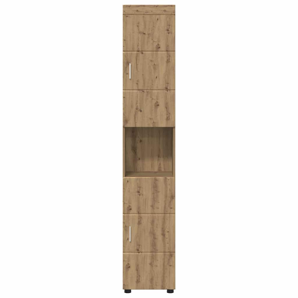 Badezimmer Schrank TULUM Artisan-Eiche 37 x 31,5 x 203 cm