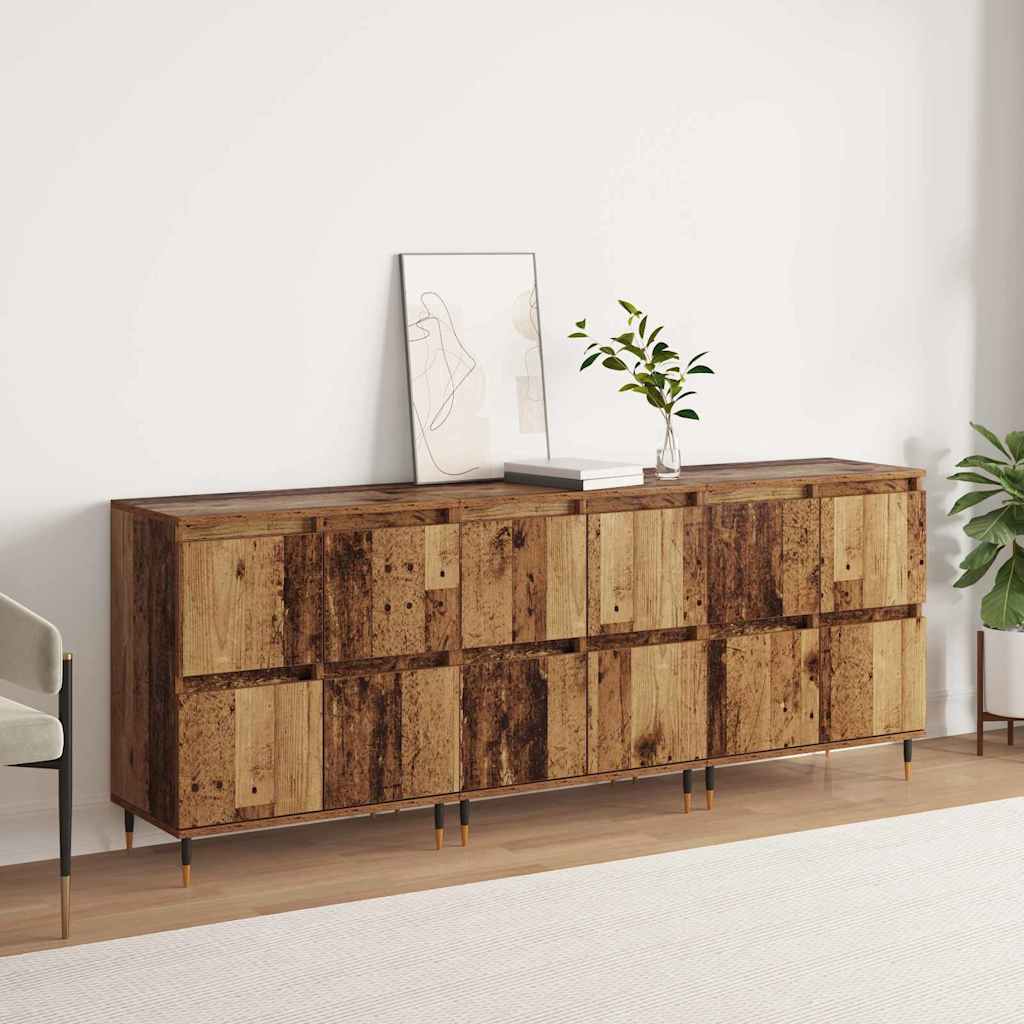 Sideboards 3 pcs Altholz 180 x 35 x 70 cm Holzwerkstoff