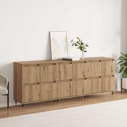 Sideboards 3 pcs Artisan-Eiche 180 x 35 x 70 cm Holzwerkstoff