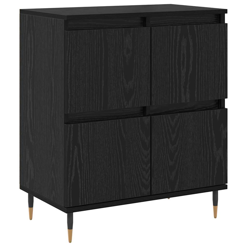 Sideboards 3 pcs Schwarz Eichen-Optik 180 x 35 x 70 cm