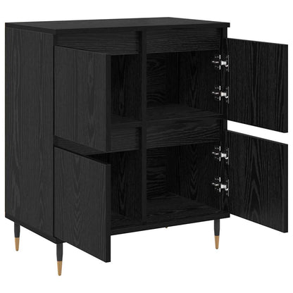 Sideboards 3 pcs Schwarz Eichen-Optik 180 x 35 x 70 cm