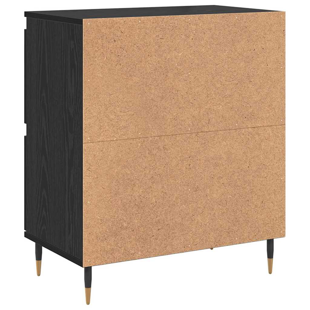 Sideboards 3 pcs Schwarz Eichen-Optik 180 x 35 x 70 cm