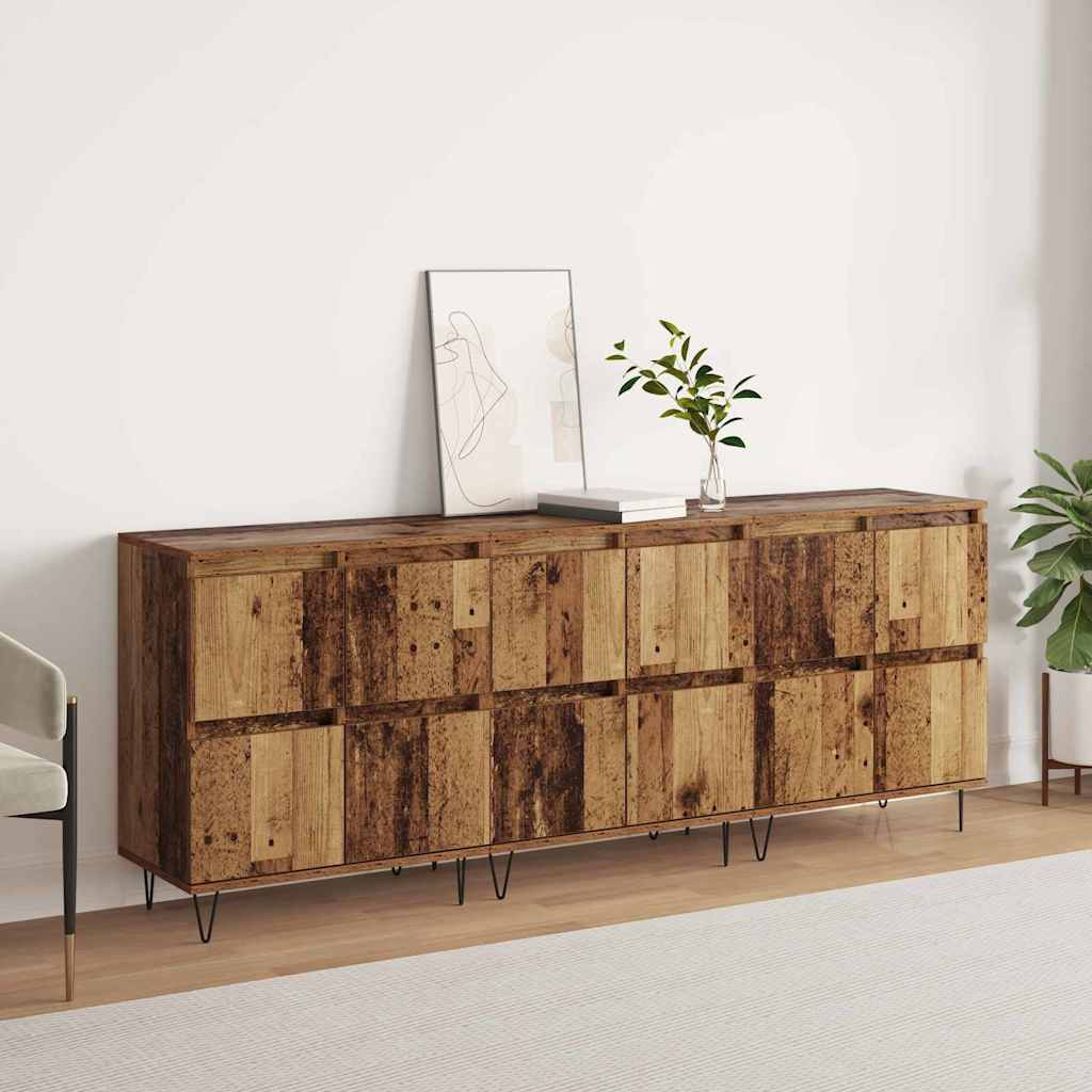Sideboards 3 pcs Altholz 180 x 35 x 70 cm Holzwerkstoff