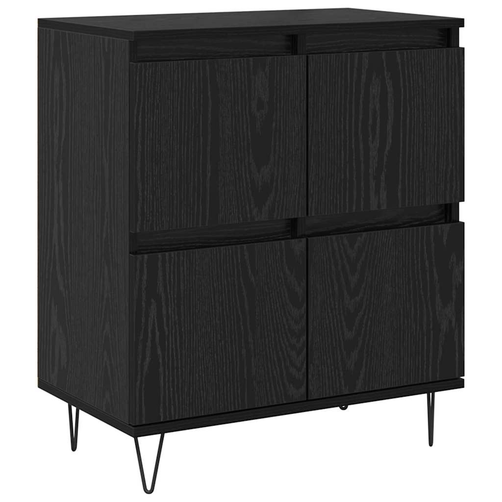 Sideboards 3 pcs Schwarz Eichen-Optik 180 x 35 x 70 cm