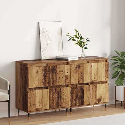 Sideboards 2 pcs Altholz 120 x 35 x 70 cm Holzwerkstoff