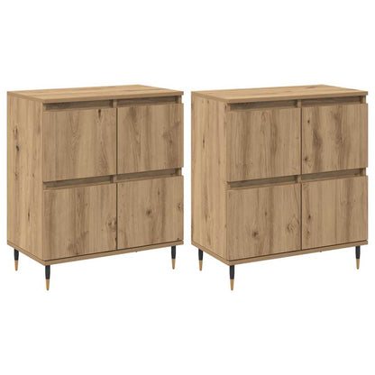 Sideboards 2 pcs Artisan-Eiche 120 x 35 x 70 cm Holzwerkstoff
