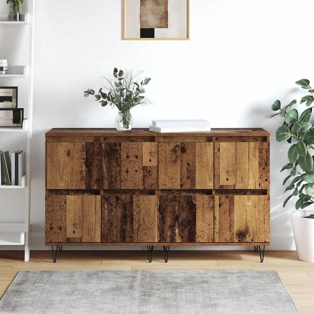 Sideboards 2 pcs Altholz 120 x 35 x 70 cm Holzwerkstoff