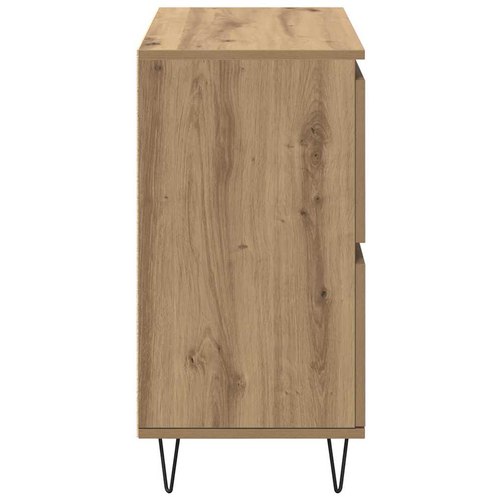 Sideboards 2 pcs Artisan-Eiche 120 x 35 x 70 cm Holzwerkstoff