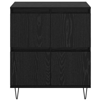 Sideboards 2 pcs Schwarz Eichen-Optik 120 x 35 x 70 cm