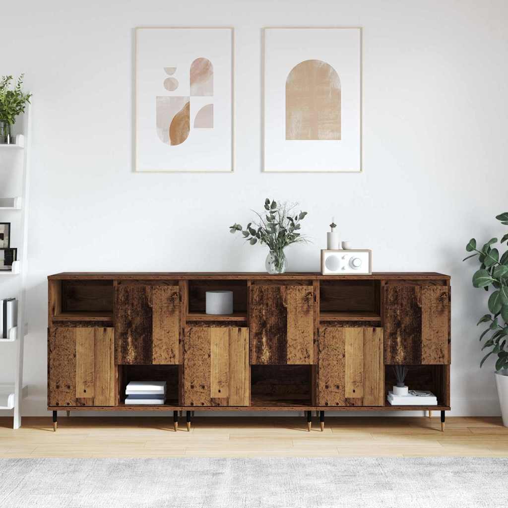 Sideboards 3 pcs Altholz 180 x 35 x 70 cm Holzwerkstoff