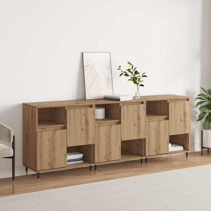 Sideboards 3 pcs Artisan-Eiche 180 x 35 x 70 cm Holzwerkstoff