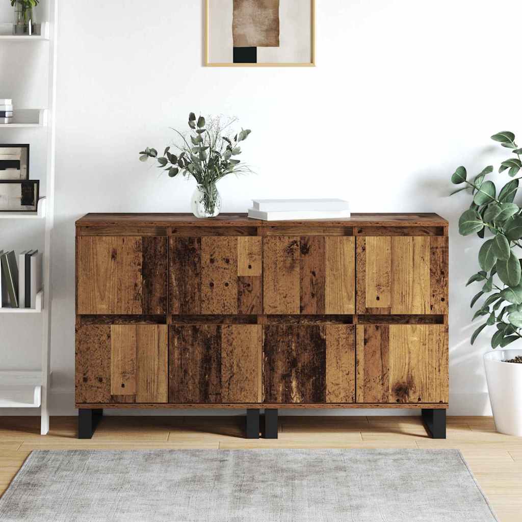 Sideboards 2 pcs Altholz 120 x 35 x 70 cm Holzwerkstoff