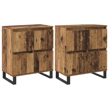 Sideboards 2 pcs Altholz 120 x 35 x 70 cm Holzwerkstoff