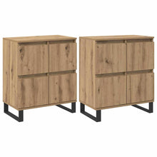 Sideboards 2 pcs Artisan-Eiche 120 x 35 x 70 cm Holzwerkstoff
