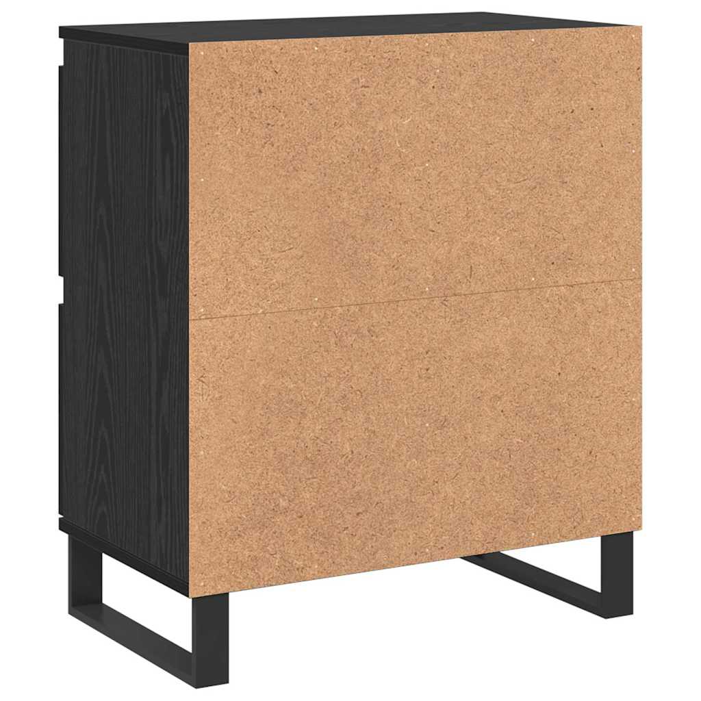 Sideboards 2 pcs Schwarz Eichen-Optik 120 x 35 x 70 cm