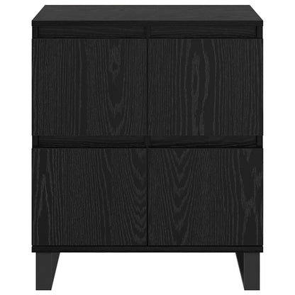 Sideboards 2 pcs Schwarz Eichen-Optik 120 x 35 x 70 cm
