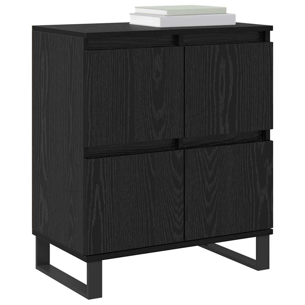 Sideboards 2 pcs Schwarz Eichen-Optik 120 x 35 x 70 cm