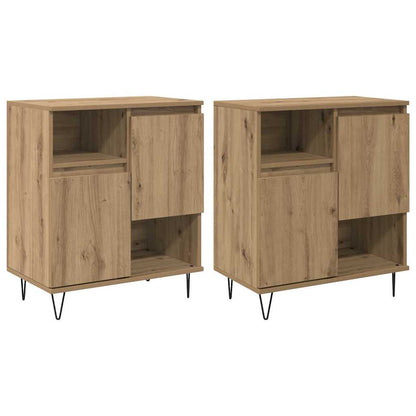 Sideboards 2 pcs Artisan-Eiche 120 x 35 x 70 cm Holzwerkstoff