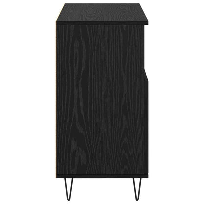 Sideboards 2 pcs Schwarz Eichen-Optik 120 x 35 x 70 cm