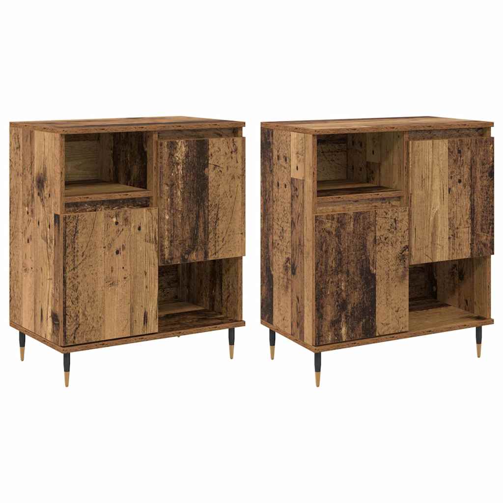 Sideboards 2 pcs Altholz 120 x 35 x 70 cm Holzwerkstoff