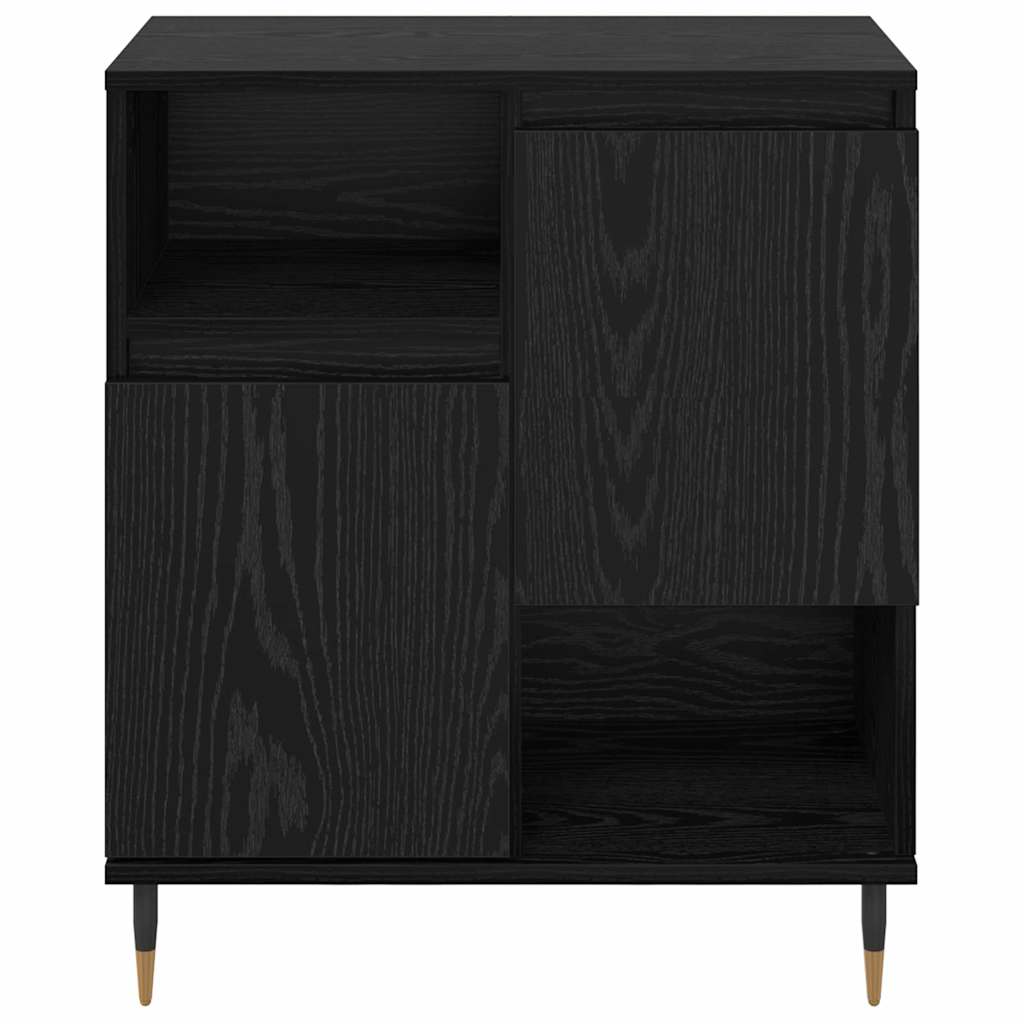 Sideboards 2 pcs Schwarz Eichen-Optik 120 x 35 x 70 cm