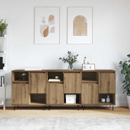 Sideboards 3 pcs Artisan-Eiche 180 x 35 x 70 cm Holzwerkstoff